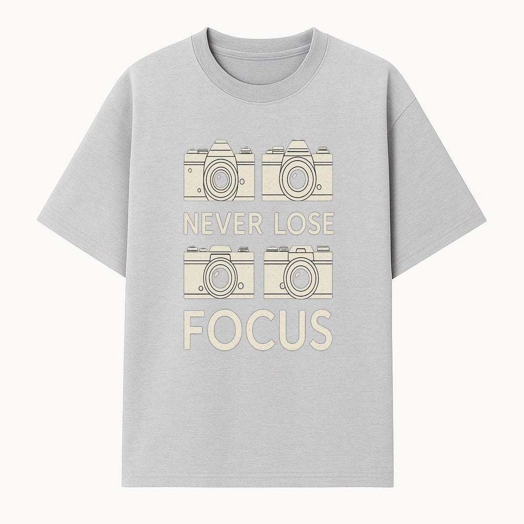 Never Lose Focus Camera Photography Wall Art Print - Inspirational Decor for Photographers, Home Office, or Studio - T-shirt 1758335012759.jpg