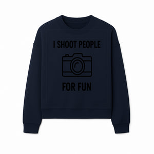 I Shoot People for Fun Photography T-Shirt | Creative Gift for Photographers | Humorous Camera Tee - Sweatshirt 1758335012907.jpg