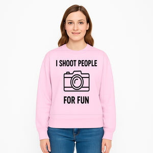 I Shoot People for Fun Photography T-Shirt | Creative Gift for Photographers | Humorous Camera Tee - Sweatshirt 1758335014629.jpg