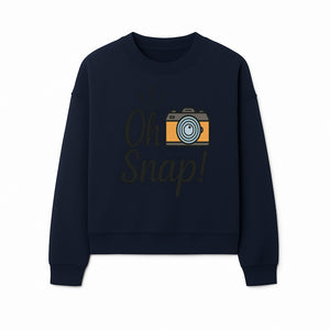 Oh Snap! Camera Design T-Shirt | Fun Photography Shirt | Gift for Photographers and Creatives - Sweatshirt 1758335014886.jpg