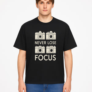 Never Lose Focus Camera Photography Wall Art Print - Inspirational Decor for Photographers, Home Office, or Studio - T-shirt 1758335015569.jpg