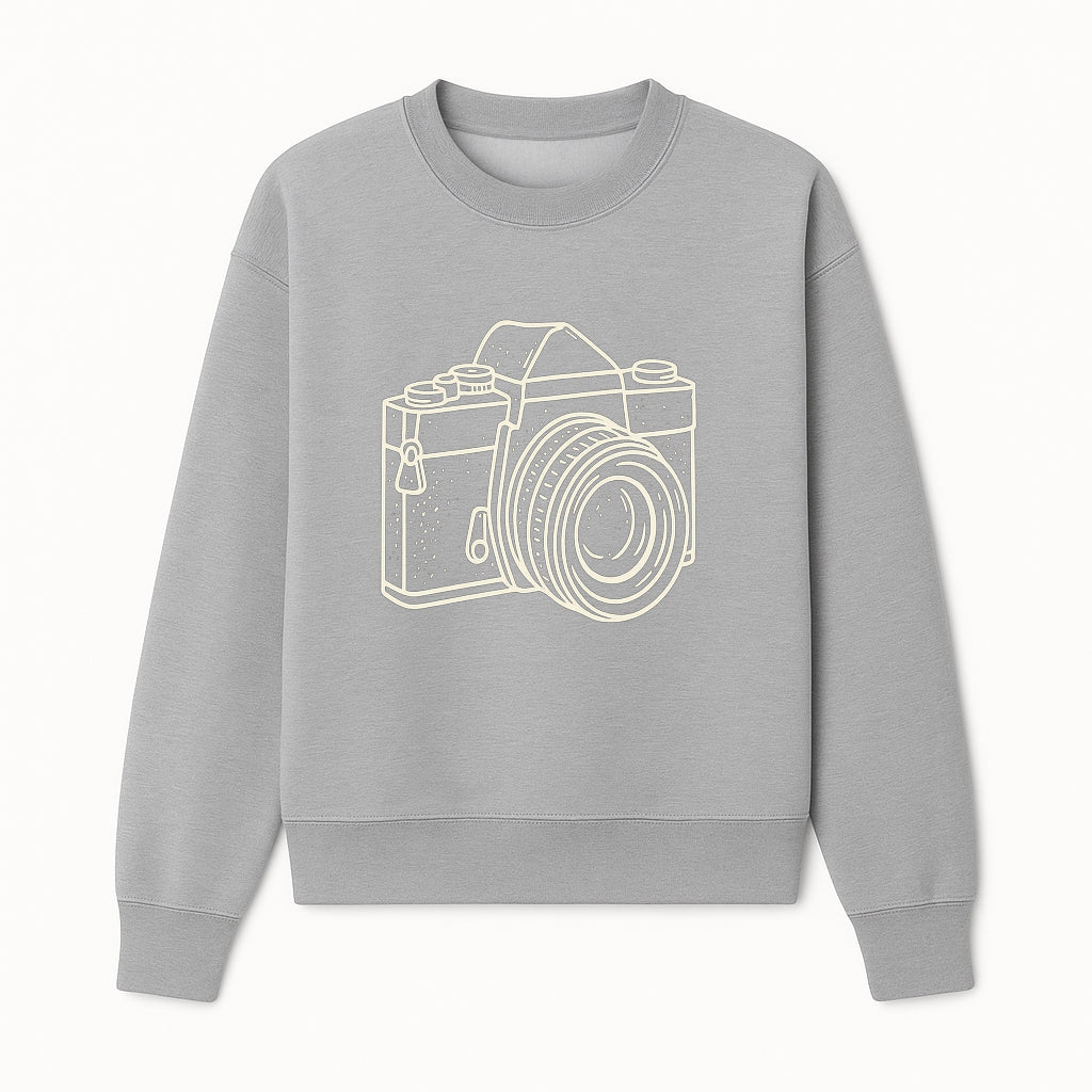 Vintage Camera Wall Art: Minimalist Photography Decor for Home or Studio, Ideal for Photographers and Art Lovers - Sweatshirt 1758335020103.jpg