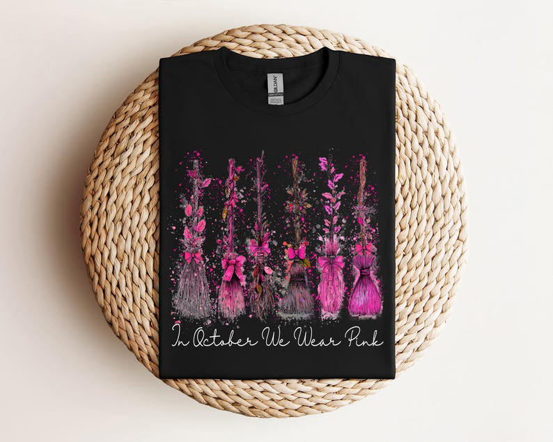 In October We Wear Pink Breast Cancer Awareness Shirt Halloween Sweatshirt Witchy Pink Ribbon Shirt Witch Gift October Awareness Hoodie 1758339545323.jpg