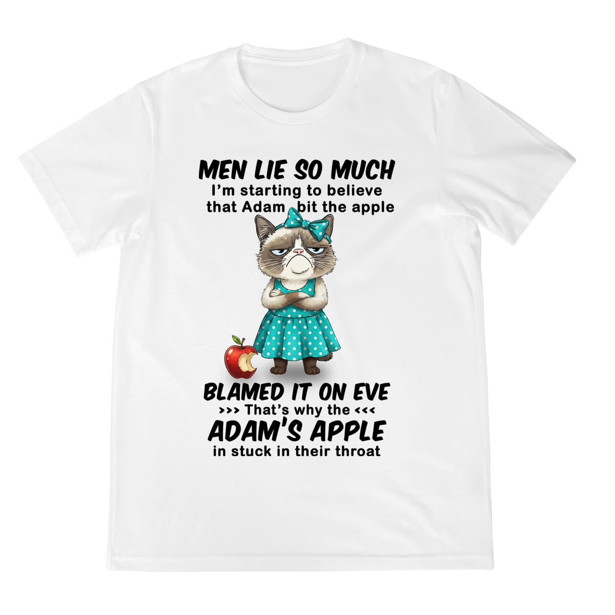 Funny Grumpy Cat Shirt Men Lie So Much Adam S Apple Joke Tee Sarcastic Graphic T Shirt For Women 1758340717118.jpg