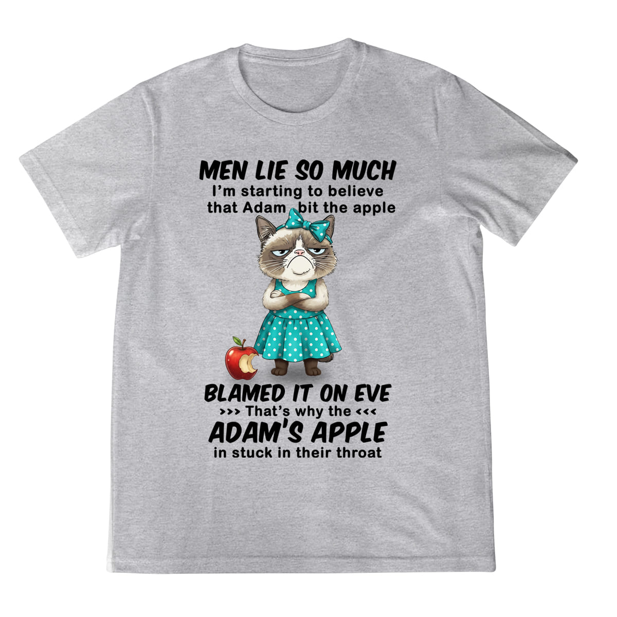 Funny Grumpy Cat Shirt Men Lie So Much Adam S Apple Joke Tee Sarcastic Graphic T Shirt For Women 1758340717937.jpg