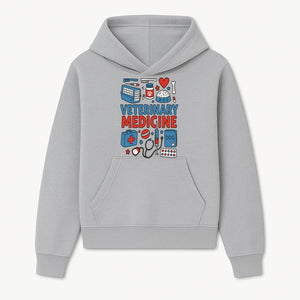Veterinary Medicine Graphic Tee - Cute Dog Care Design for Animal Lovers, Vets, and Pet Owners, Fun Medical Theme Apparel - Hoodie 1758347404404.jpg