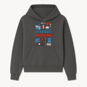 Veterinary Medicine Graphic Tee - Cute Dog Care Design for Animal Lovers, Vets, and Pet Owners, Fun Medical Theme Apparel - Hoodie 1758347404689.jpg