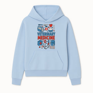 Veterinary Medicine Graphic Tee - Cute Dog Care Design for Animal Lovers, Vets, and Pet Owners, Fun Medical Theme Apparel - Hoodie 1758347405055.jpg