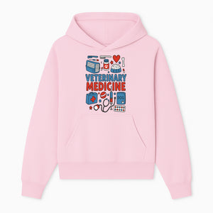 Veterinary Medicine Graphic Tee - Cute Dog Care Design for Animal Lovers, Vets, and Pet Owners, Fun Medical Theme Apparel - Hoodie 1758347405198.jpg