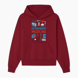 Veterinary Medicine Graphic Tee - Cute Dog Care Design for Animal Lovers, Vets, and Pet Owners, Fun Medical Theme Apparel - Hoodie 1758347405310.jpg