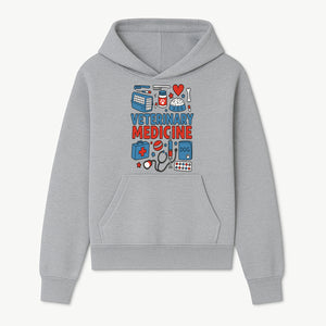 Veterinary Medicine Graphic Tee - Cute Dog Care Design for Animal Lovers, Vets, and Pet Owners, Fun Medical Theme Apparel - Hoodie 1758347405687.jpg