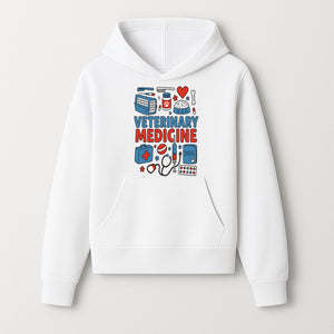 Veterinary Medicine Graphic Tee - Cute Dog Care Design for Animal Lovers, Vets, and Pet Owners, Fun Medical Theme Apparel - Hoodie 1758347405821.jpg