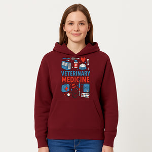 Veterinary Medicine Graphic Tee - Cute Dog Care Design for Animal Lovers, Vets, and Pet Owners, Fun Medical Theme Apparel - Hoodie 1758347407087.jpg