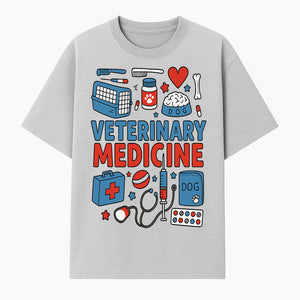 Veterinary Medicine Graphic Tee - Cute Dog Care Design for Animal Lovers, Vets, and Pet Owners, Fun Medical Theme Apparel - T-shirt 1758347407245.jpg