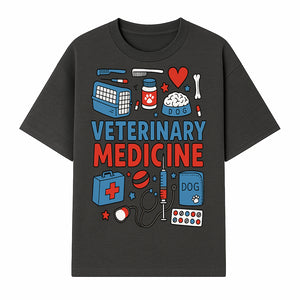 Veterinary Medicine Graphic Tee - Cute Dog Care Design for Animal Lovers, Vets, and Pet Owners, Fun Medical Theme Apparel - T-shirt 1758347407501.jpg