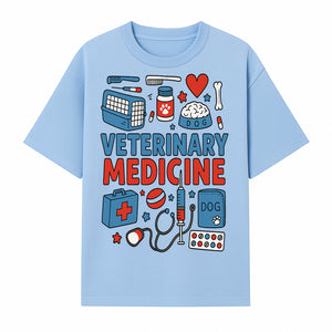 Veterinary Medicine Graphic Tee - Cute Dog Care Design for Animal Lovers, Vets, and Pet Owners, Fun Medical Theme Apparel - T-shirt 1758347407946.jpg