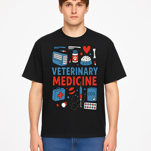 Veterinary Medicine Graphic Tee - Cute Dog Care Design for Animal Lovers, Vets, and Pet Owners, Fun Medical Theme Apparel - T-shirt 1758347409981.jpg