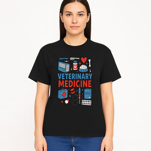 Veterinary Medicine Graphic Tee - Cute Dog Care Design for Animal Lovers, Vets, and Pet Owners, Fun Medical Theme Apparel - T-shirt 1758347410118.jpg