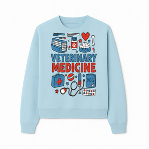 Veterinary Medicine Graphic Tee - Cute Dog Care Design for Animal Lovers, Vets, and Pet Owners, Fun Medical Theme Apparel - Sweatshirt 1758347410891.jpg