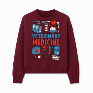 Veterinary Medicine Graphic Tee - Cute Dog Care Design for Animal Lovers, Vets, and Pet Owners, Fun Medical Theme Apparel - Sweatshirt 1758347411159.jpg