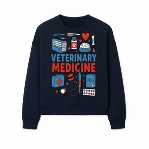 Veterinary Medicine Graphic Tee - Cute Dog Care Design for Animal Lovers, Vets, and Pet Owners, Fun Medical Theme Apparel - Sweatshirt 1758347411316.jpg