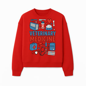 Veterinary Medicine Graphic Tee - Cute Dog Care Design for Animal Lovers, Vets, and Pet Owners, Fun Medical Theme Apparel - Sweatshirt 1758347411438.jpg