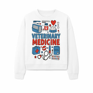 Veterinary Medicine Graphic Tee - Cute Dog Care Design for Animal Lovers, Vets, and Pet Owners, Fun Medical Theme Apparel - Sweatshirt 1758347411742.jpg