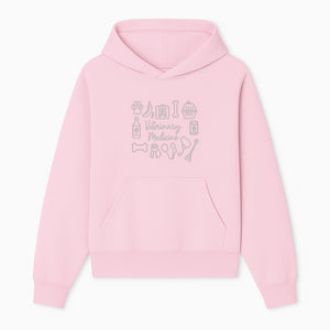 Veterinary Medicine Design with Pets, Veterinary Tools, Paw Prints, and Animal Care Symbols - Perfect for Vet Lovers and Professionals - Hoodie 1758347413846.jpg