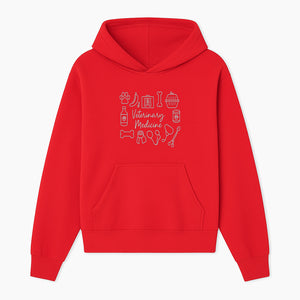 Veterinary Medicine Design with Pets, Veterinary Tools, Paw Prints, and Animal Care Symbols - Perfect for Vet Lovers and Professionals - Hoodie 1758347414231.jpg