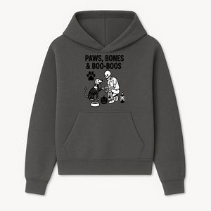 Paws, Bones & Boo Dogs Halloween Decor - Skeleton and Dog Design for Pet Lovers - Hoodie 1758347414781.jpg