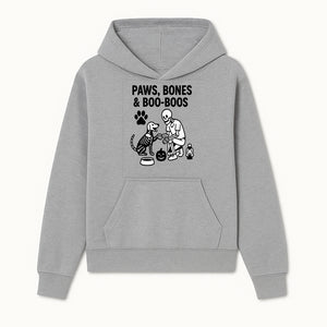 Paws, Bones & Boo Dogs Halloween Decor - Skeleton and Dog Design for Pet Lovers - Hoodie 1758347415036.jpg