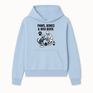 Paws, Bones & Boo Dogs Halloween Decor - Skeleton and Dog Design for Pet Lovers - Hoodie 1758347415159.jpg