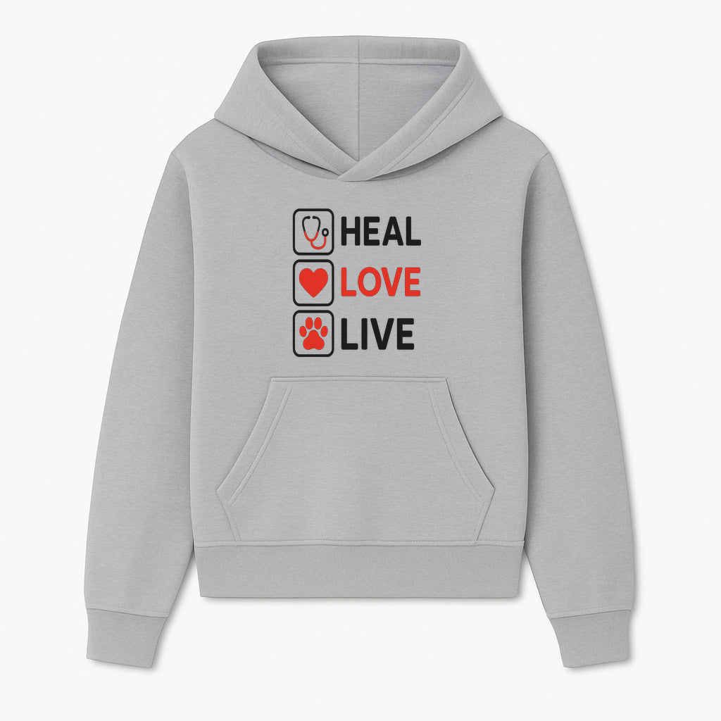 Stethoscope Wall Art - Heal, Love, Live Neon Sign - Inspirational Decor for Medical Professionals and Animal Lovers - Hoodie 1758347415221.jpg