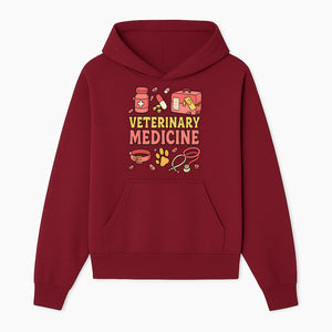 Veterinary Medicine Graphic T-Shirt | Pet Care Illustration | Animal Health Apparel | Cute Vet Theme Merchandise - Hoodie 1758347415433.jpg
