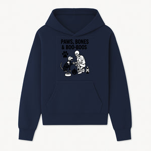 Paws, Bones & Boo Dogs Halloween Decor - Skeleton and Dog Design for Pet Lovers - Hoodie 1758347415567.jpg