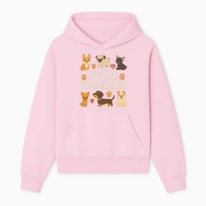 Future Veterinarian Dog Lover Cute Illustration for Kids - Animal Themed Art Print with Adorable Puppies and Paw Prints - Hoodie 1758347415733.jpg