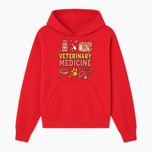 Veterinary Medicine Graphic T-Shirt | Pet Care Illustration | Animal Health Apparel | Cute Vet Theme Merchandise - Hoodie 1758347415735.jpg