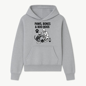 Paws, Bones & Boo Dogs Halloween Decor - Skeleton and Dog Design for Pet Lovers - Hoodie 1758347415803.jpg