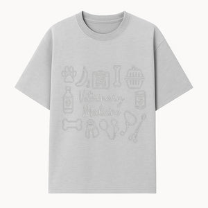 Veterinary Medicine Design with Pets, Veterinary Tools, Paw Prints, and Animal Care Symbols - Perfect for Vet Lovers and Professionals - T-shirt 1758347415902.jpg