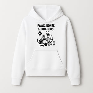 Paws, Bones & Boo Dogs Halloween Decor - Skeleton and Dog Design for Pet Lovers - Hoodie 1758347415925.jpg
