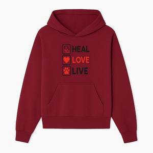 Stethoscope Wall Art - Heal, Love, Live Neon Sign - Inspirational Decor for Medical Professionals and Animal Lovers - Hoodie 1758347416259.jpg