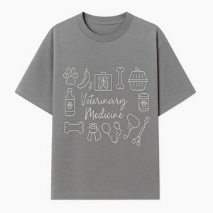 Veterinary Medicine Design with Pets, Veterinary Tools, Paw Prints, and Animal Care Symbols - Perfect for Vet Lovers and Professionals - T-shirt 1758347416426.jpg