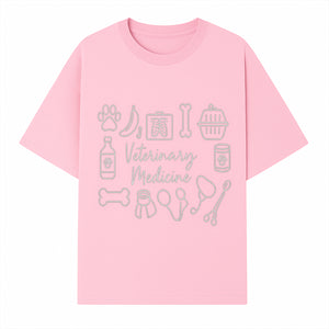 Veterinary Medicine Design with Pets, Veterinary Tools, Paw Prints, and Animal Care Symbols - Perfect for Vet Lovers and Professionals - T-shirt 1758347416678.jpg