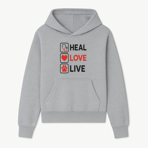 Stethoscope Wall Art - Heal, Love, Live Neon Sign - Inspirational Decor for Medical Professionals and Animal Lovers - Hoodie 1758347416743.jpg