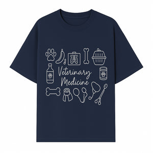 Veterinary Medicine Design with Pets, Veterinary Tools, Paw Prints, and Animal Care Symbols - Perfect for Vet Lovers and Professionals - T-shirt 1758347416945.jpg
