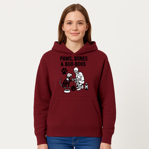 Paws, Bones & Boo Dogs Halloween Decor - Skeleton and Dog Design for Pet Lovers - Hoodie 1758347417166.jpg