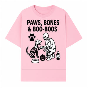 Paws, Bones & Boo Dogs Halloween Decor - Skeleton and Dog Design for Pet Lovers - T-shirt 1758347418131.jpg