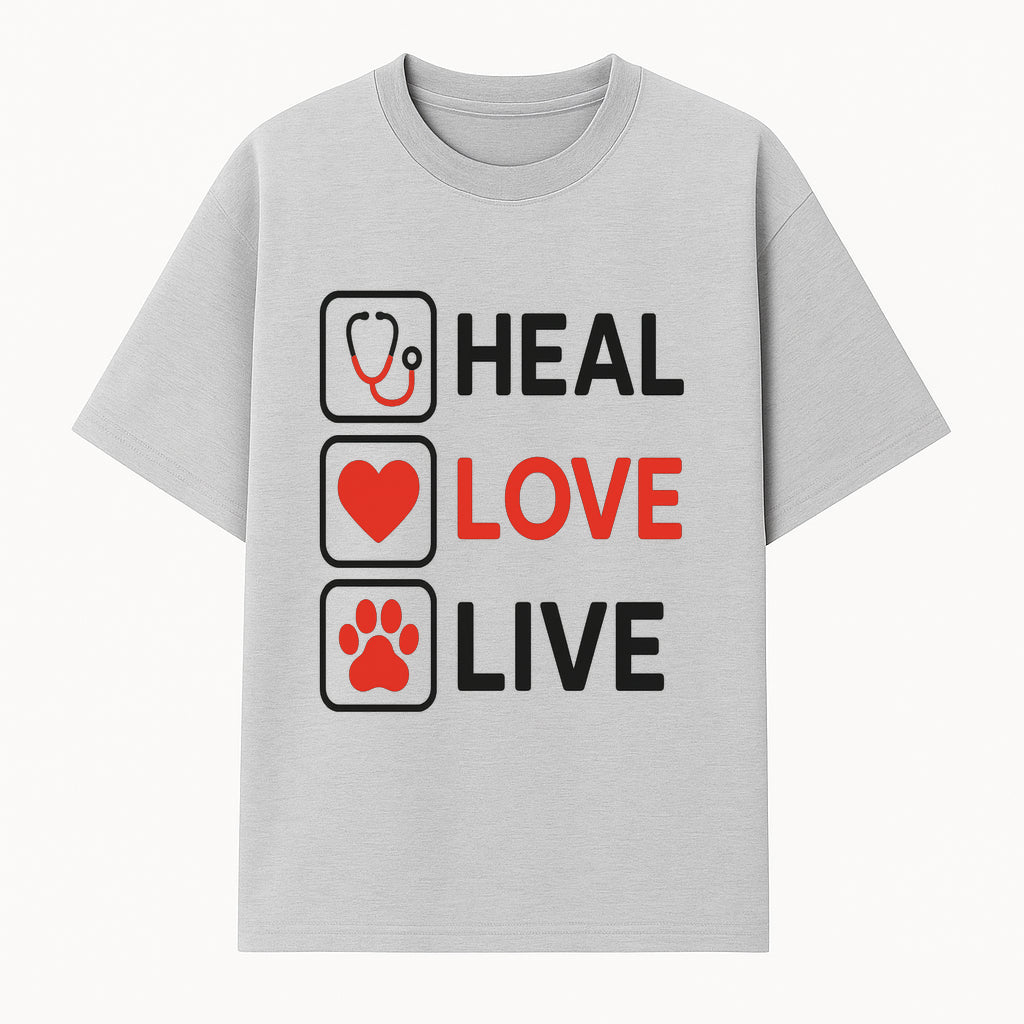 Stethoscope Wall Art - Heal, Love, Live Neon Sign - Inspirational Decor for Medical Professionals and Animal Lovers - T-shirt 1758347418316.jpg