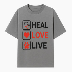 Stethoscope Wall Art - Heal, Love, Live Neon Sign - Inspirational Decor for Medical Professionals and Animal Lovers - T-shirt 1758347418942.jpg