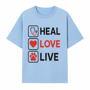 Stethoscope Wall Art - Heal, Love, Live Neon Sign - Inspirational Decor for Medical Professionals and Animal Lovers - T-shirt 1758347419073.jpg